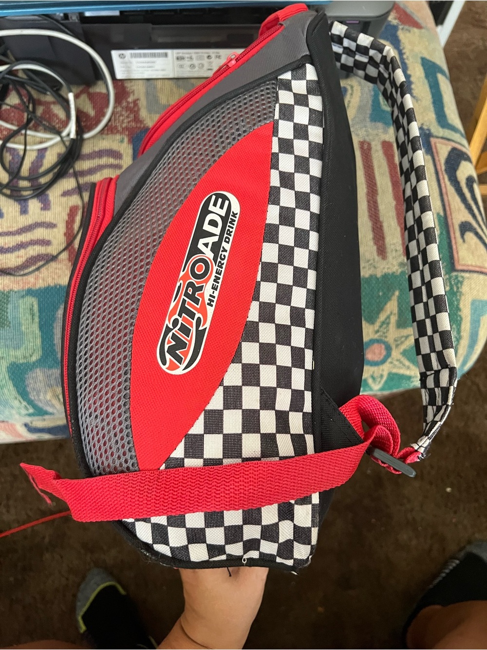 Disney Red, Black & White Checkered Kids Toiletry Bag
